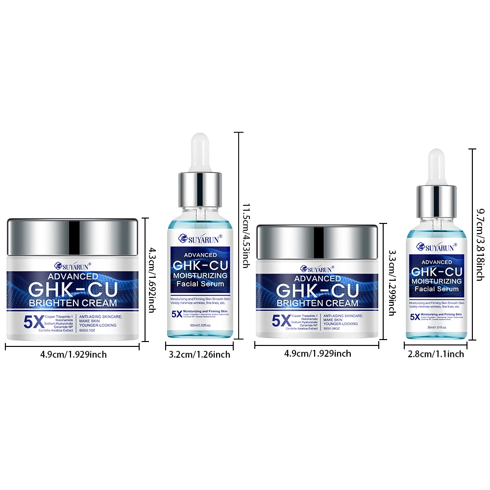 SUYARUN GHK-CU Cream & Serum - Anti-aging facial moisturizer, firming and moisturizing for all skin types, suitable for women. view 4