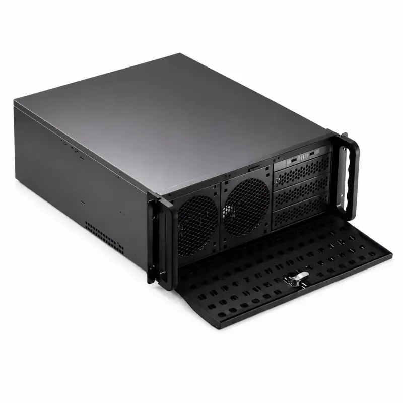 19 Inch Server Chassis Rackmount Enclosure Liquid Cooling Ready EEB ATX 800mm Deep 60kg Load 0.05mm Tolerance TZR