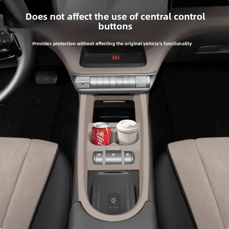 

Для BYD Dolphin 2024 2025 панель переключения передач беспроводная зарядка центральная консоль Pad аксессуары для интерьера