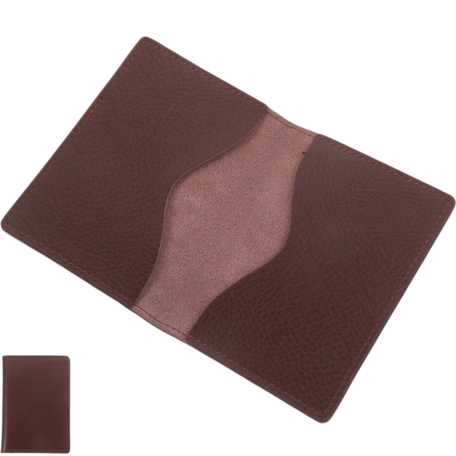 

Double Sided Business Card Holder Case Portable Cards Container Wallet Organizer for Office Travel School Light