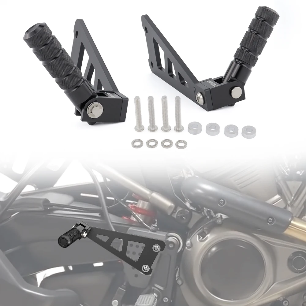 

Motorcycle Passenger Foot Pegs Lowering Relocation Bracket kit Pan America 1250 /Special 2021 2022 2023 2024 For Harley-Davidson