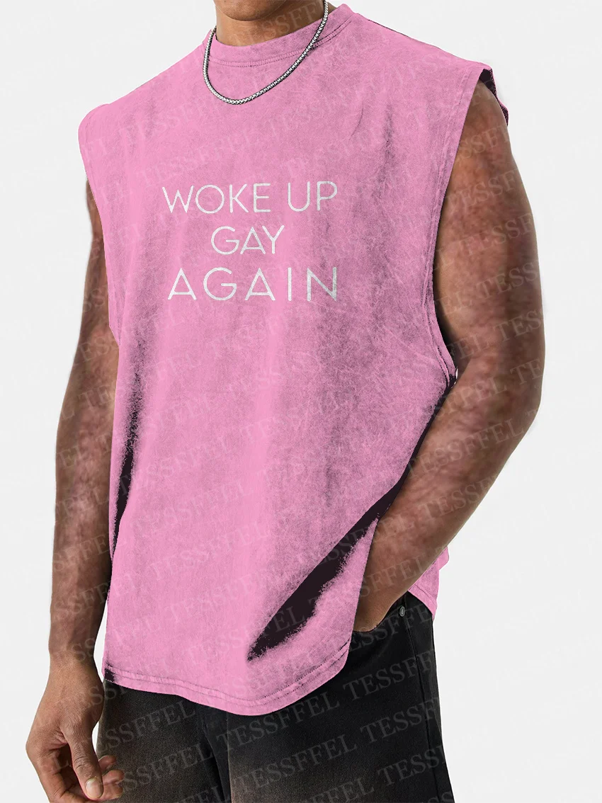 

NewFashion LGBT Graffiti Gay Men's Wide Shoulder Vest Tattoo Retro Vintage 3DPrint Summer Harajuku Casual Sleeveless Tank Top 13