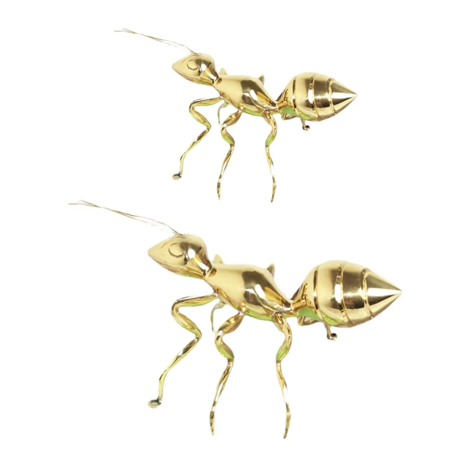 Metal Ants Statue Collection Gold Ants Figurine for Farmhouse Indoor Kitchen