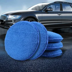 Almohadilla aplicadora de cera de microfibra suave para limpieza de coche, esponja de pulido para aplicar y quitar cera, esponja de espuma para el cuidado del automóvil