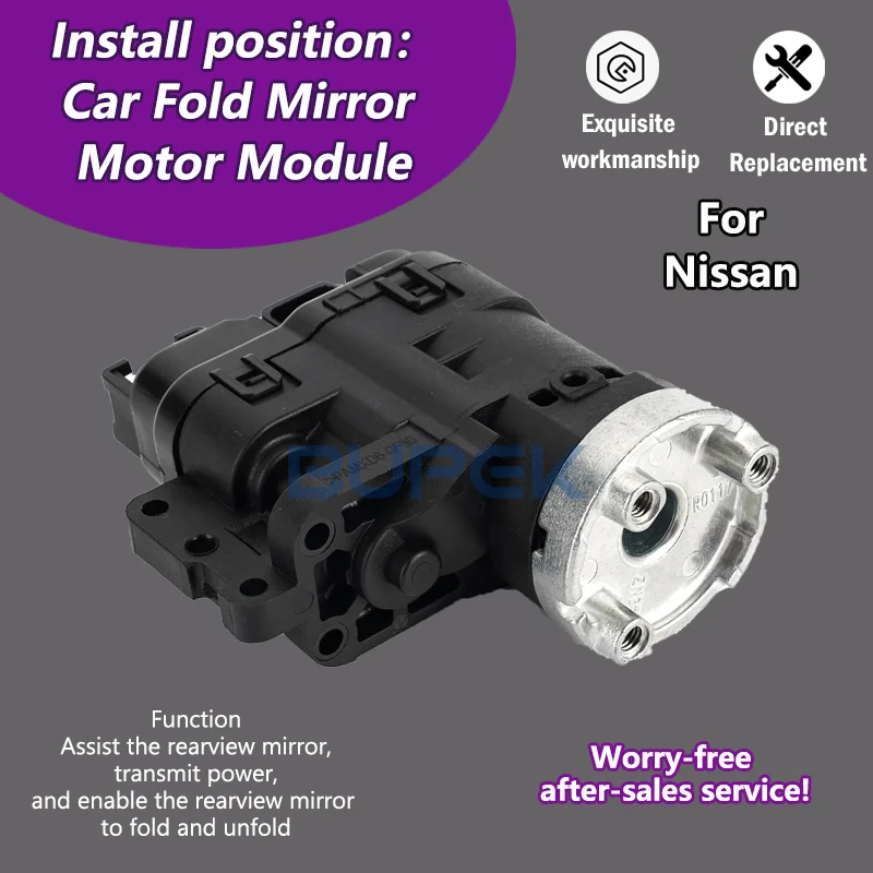 Car Side Wing Mirror Folding Motor module Motor assembly For Nissan Micra K14/Note MK3 car accessories Replacement Part