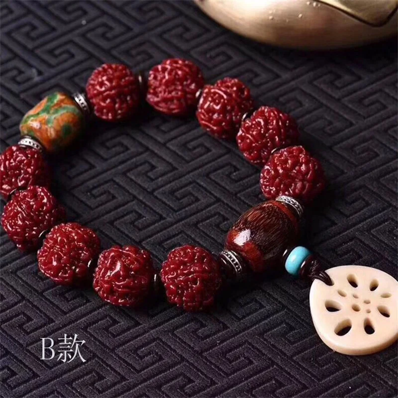 Jewellery bracelet femme pulsera hombre Old Plant Nut Wooden Rosary kralen armband aesthetic accessories personalized charm