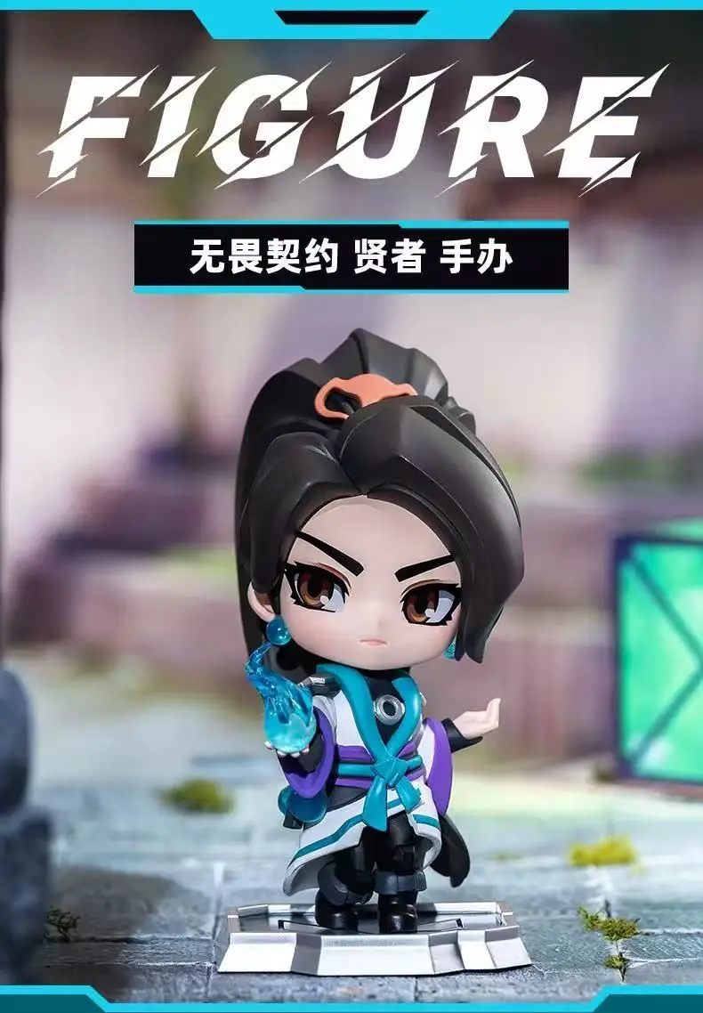 

VALORANT in Stock Original 14cm Q Version Anime Figures Killjoy Cypher Jett Sage Anime Game Model Action Figure Festival Gift