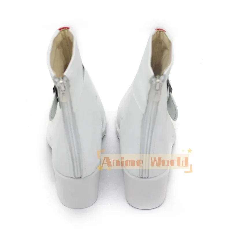 カーマインコスプレ靴ブルーベリーアカデミー PU 靴ハロウィンカーニバルブーツコスプレ小道具カスタムメイド