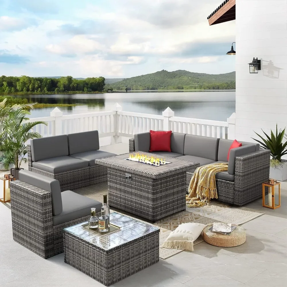 Patio Furniture Set, 8PCS with 40