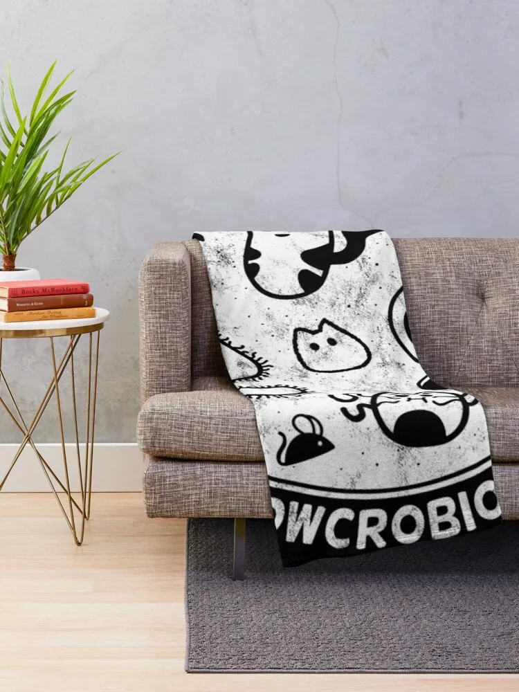 Cats love Microbiology Distressed Throw Blanket Sofa Throw warm for winter Blankets