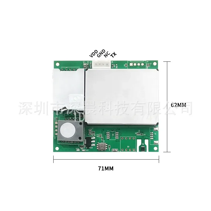 for M701SC 7 in 1 Air Quality Sensor Module UART RS485 Temperature Humidity Formaldehyde CO2 PM2.5 VOC Detection