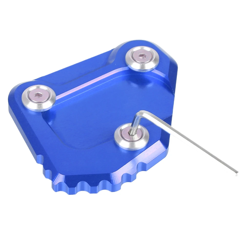 ل BMW F750GS F850GS F 850 GS مغامرة 2022 2023 2024 2025 دراجة نارية مسنده القدم الجانب حامل المكبر تمديد لوحة الوسادة #2