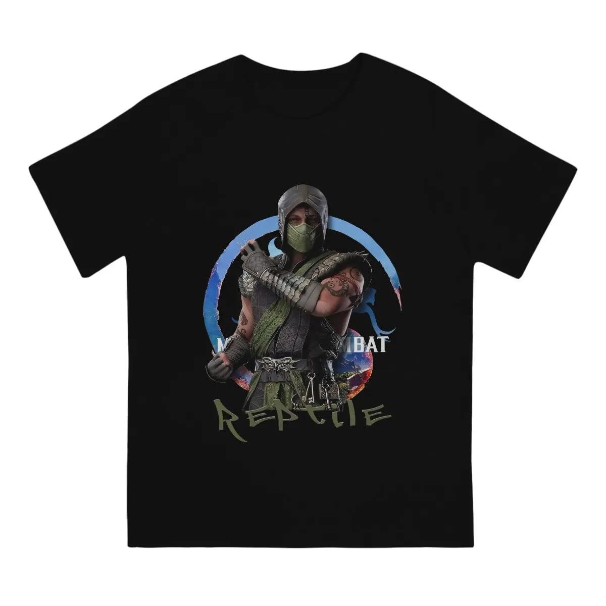 Reptile 2023 T Shirt Men Funny T-Shirts Round Neck Mortal Kombat Mk Games Tee Shirt Short Sleeve Tops Party