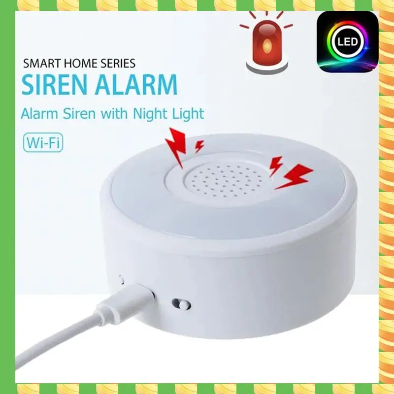 

AB53 Wi-Fi умная сирена сигнализации 90 дБ громкий динамик Wi-Fi умная сирена сигнализации для домашней системы безопасности Tuya