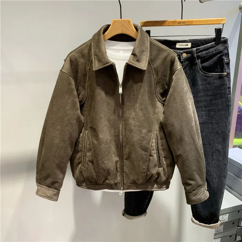 

Мужская зимняя куртка-пуховик с воротником-стойкой, молодежная, на 90% из белого пуха, повседневная, удобная, теплая, утолщенная