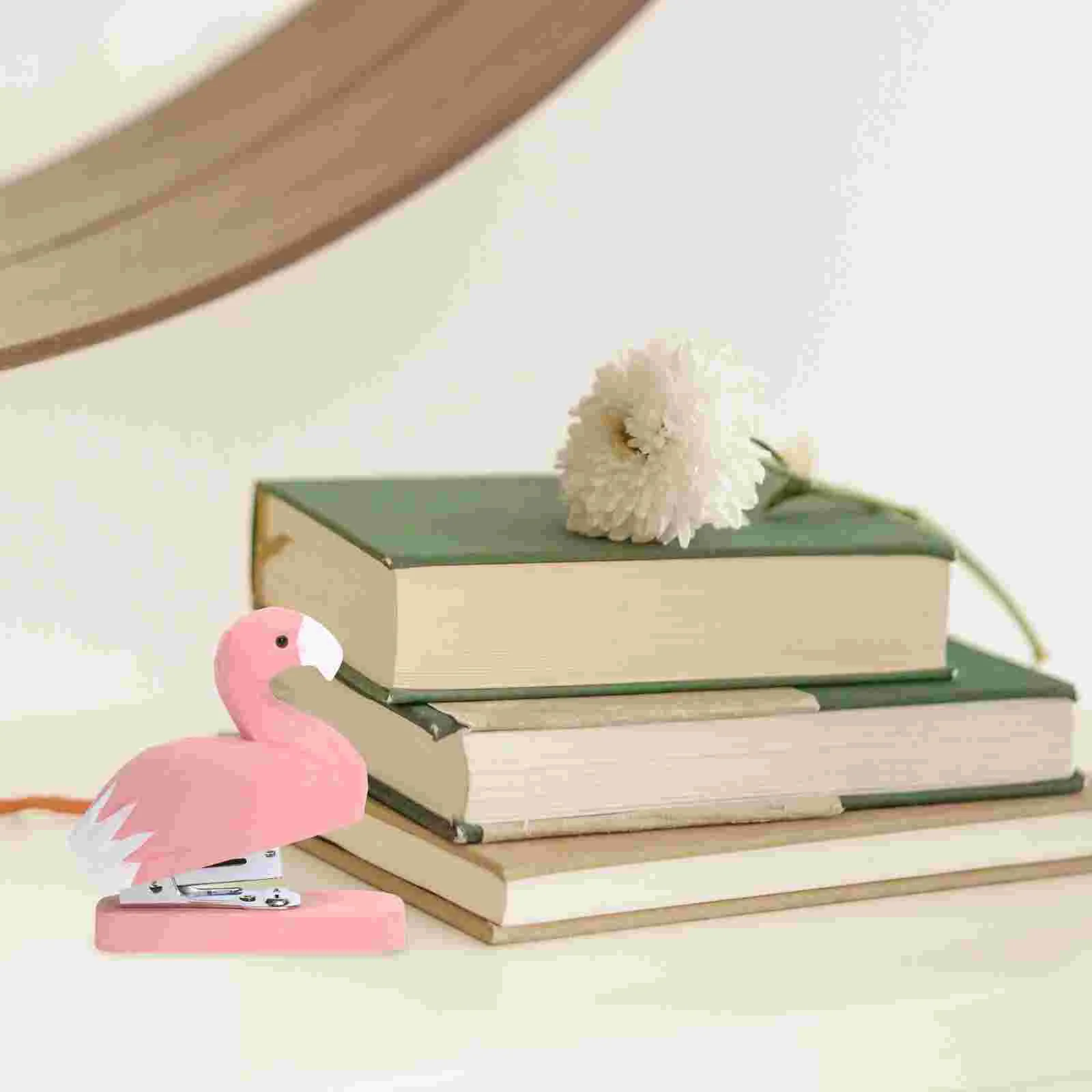 Student Stationery Animals Manual Stapling Machine Wooden Book Sewer Decor Portable Stapler Desktop