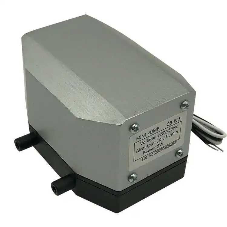 QB-F Series Ultra Quiet Air Pump with Stable Outlet, Air Inlet, Shock-Absorbing Feet, Aluminum Shell for Heat Dissipation
