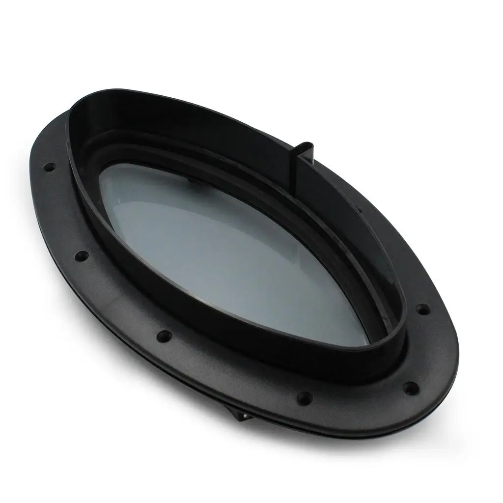 

Black Plastic Marine Porthole Mirror Water-tight Rubber Seals for Boat Yacht Cabin Accessories Indoor Outdoor
