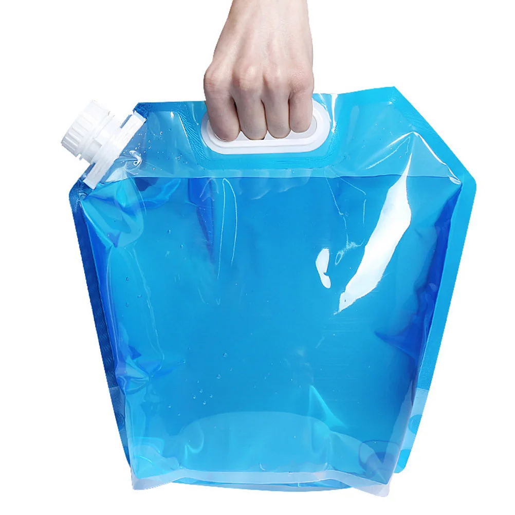 

4pcs 5L Outdoor Container Foldable 5L Bucket For Camping Lightweight Water Carrier Large Capacity Portable Outdoor Bucket