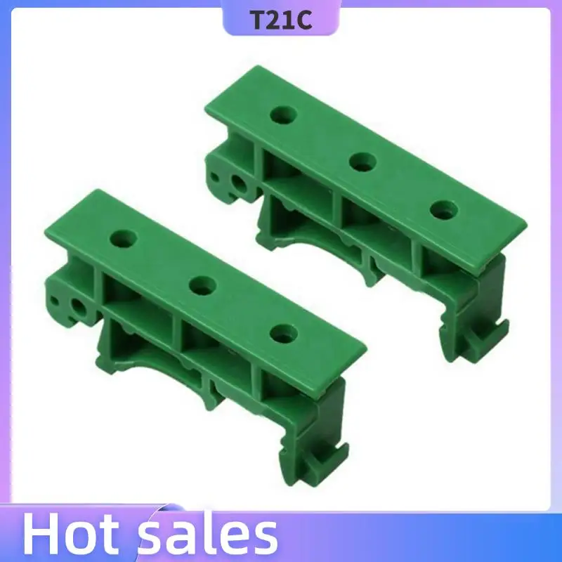 

T21C 80Pcs DRG-01 PCB For DIN 35 Rail Mount Mounting Support Adapter Circuit Board Bracket Holder Carrier Clips Connectors