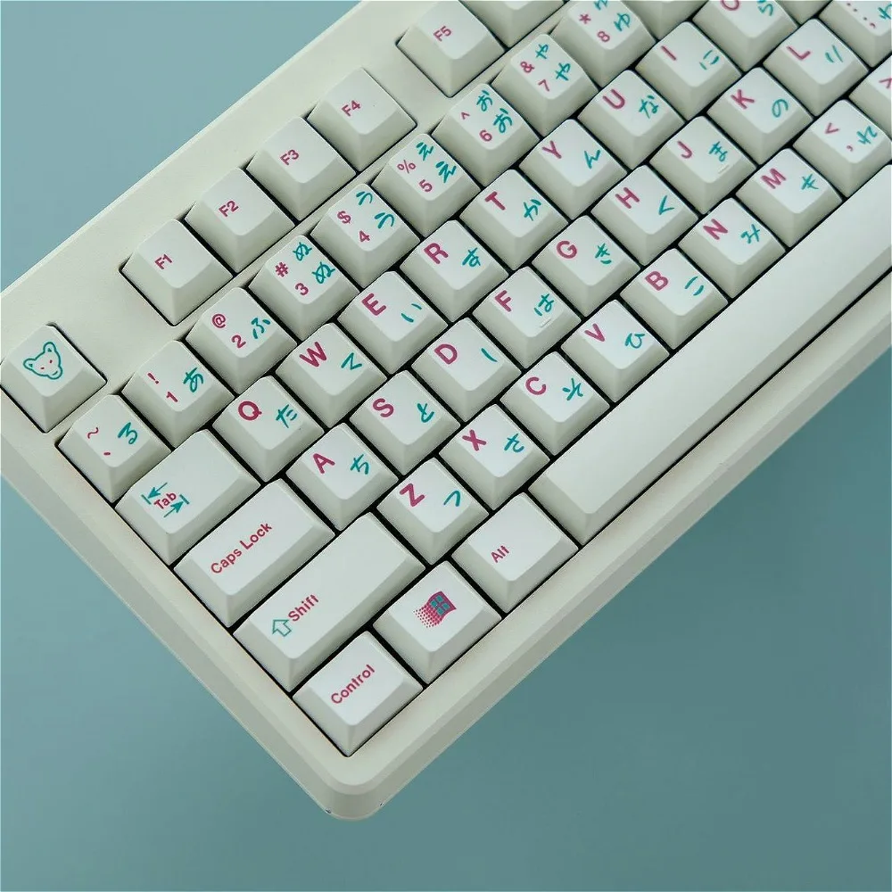 

Inu Bear, Keycap Set 120 Keys, Cherry PBT for MX Switch 60/84/90/104/108 Mechanical Keyboard