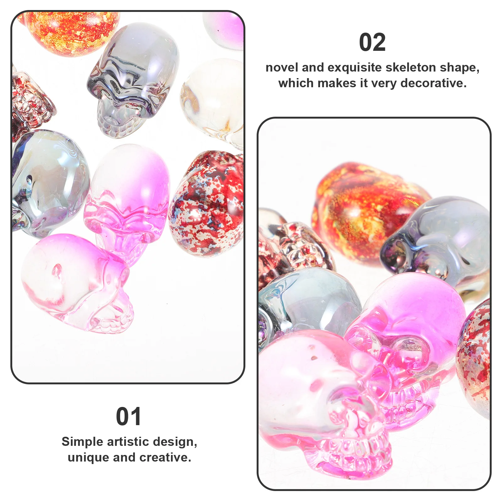 

9Pcs Creative Ornament Crystal Desktop Office Housewarming Decoration Statue Desk Office Decor
