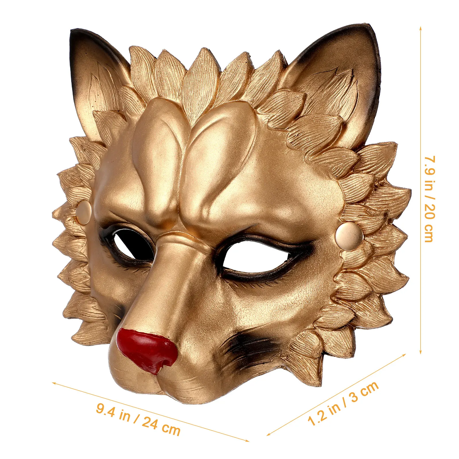 1pc Maschera di leone Maschere per il viso Maschera di leone di Halloween Festa in maschera Schiuma PU 3D Decorazione cosplay di Halloween Festival Danza