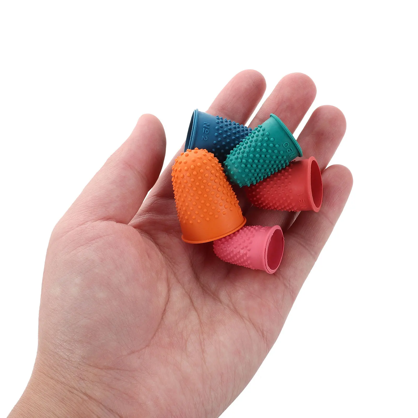 

32pcs Silicone Finger Cot Reusable Heat Resistant Thimble For Sewing Embroidery Needle Felting Fingertip Protection Craft Diy