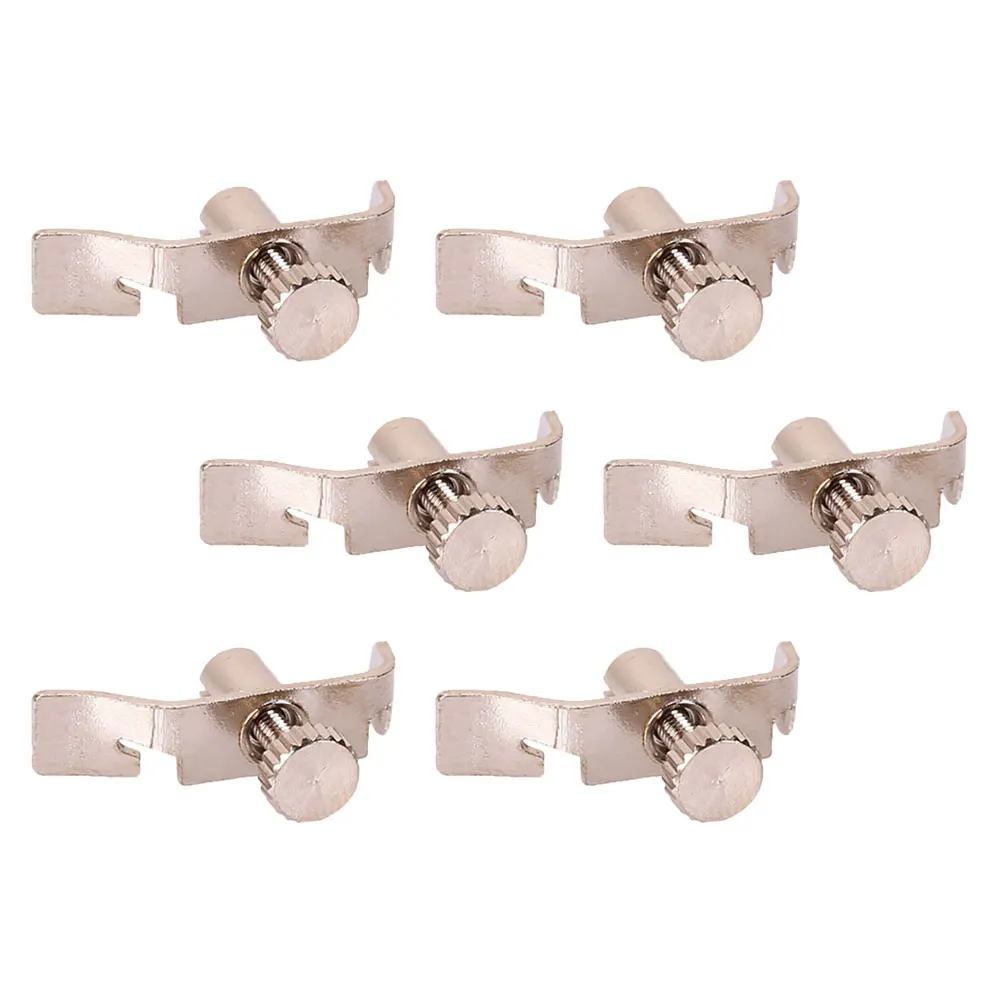 

6 Pcs Erhu Stainless Steel String Adjuster Tool Silver Color Accessories for Violin Parts