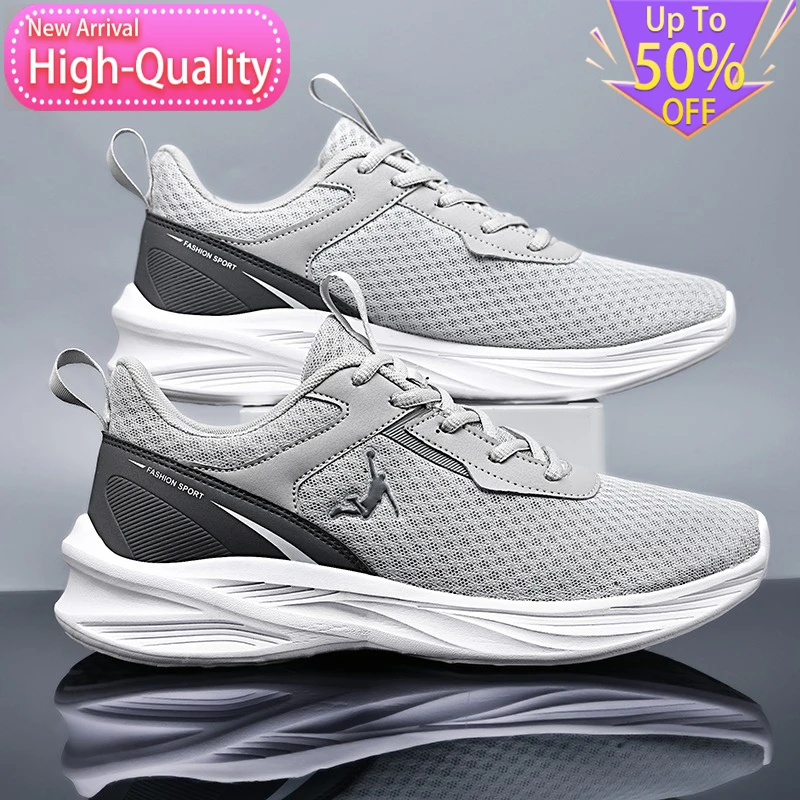 Summer New Outdoor Mens Sports Shoes Lightweight Flexible Stable Anti Slip Running Shoes Commuting Wrapped Soft Walking Shoes