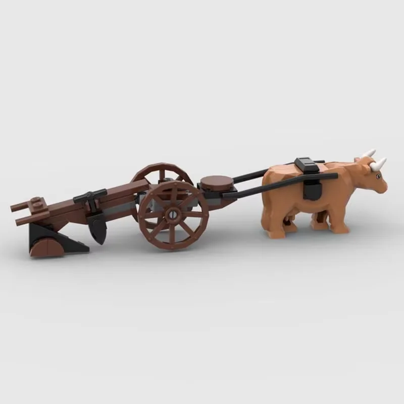 

Creative DIY Customized Building Set - Medieval Village Scene (with cart and well) Series Model Decorations - Suitable for All A