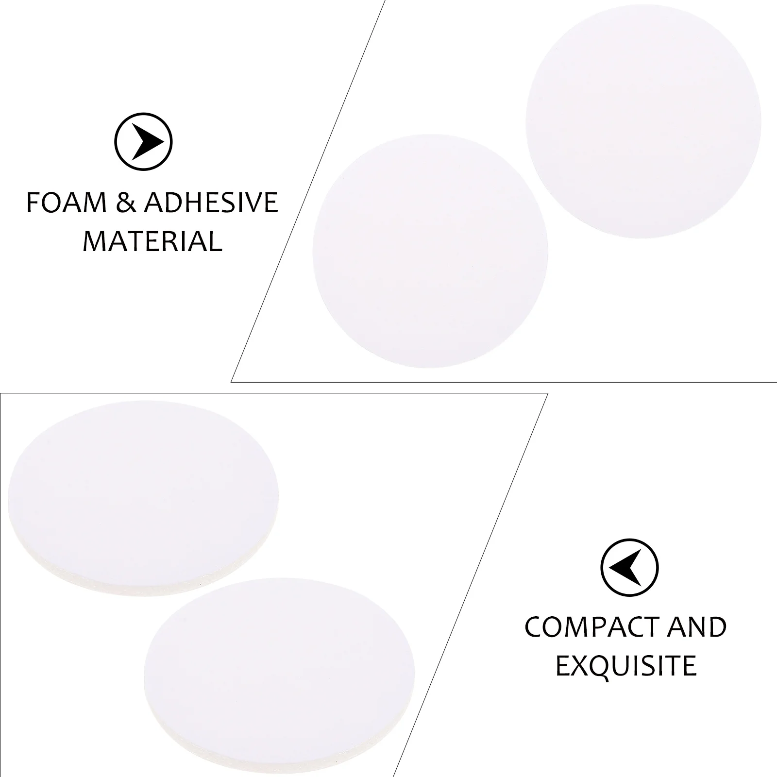 100 قطعة من نقاط الرغوة اللاصقة على الوجهين ملصقات الفتيل القوية لصنع إكسسوارات ذاتية الصنع نقاط رغوة لاصقة #6
