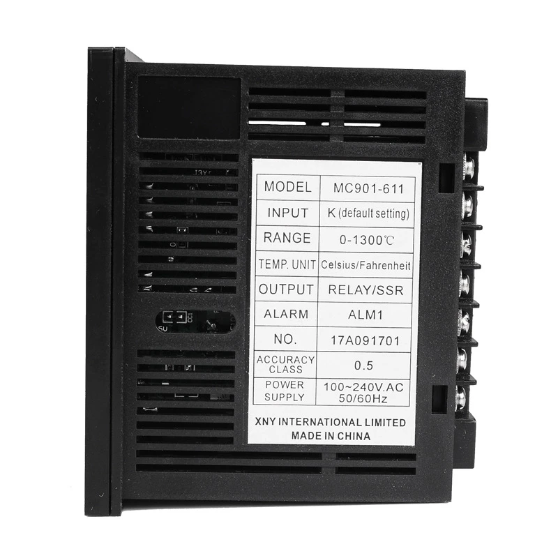 SINOTIMER MC901 Digital Waterproof PID Temperature Controller K Type PT100 Sensor Input Relay SSR Output