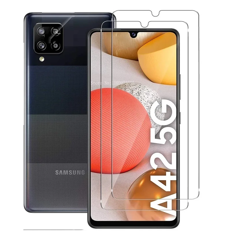 

Защитное стекло для Samsung Galaxy A12 M12 A M 12 F42 F 42 A42 5G, закаленное стекло, защитная пленка для экрана Galaxya12 GalaxyA42, 2 шт.