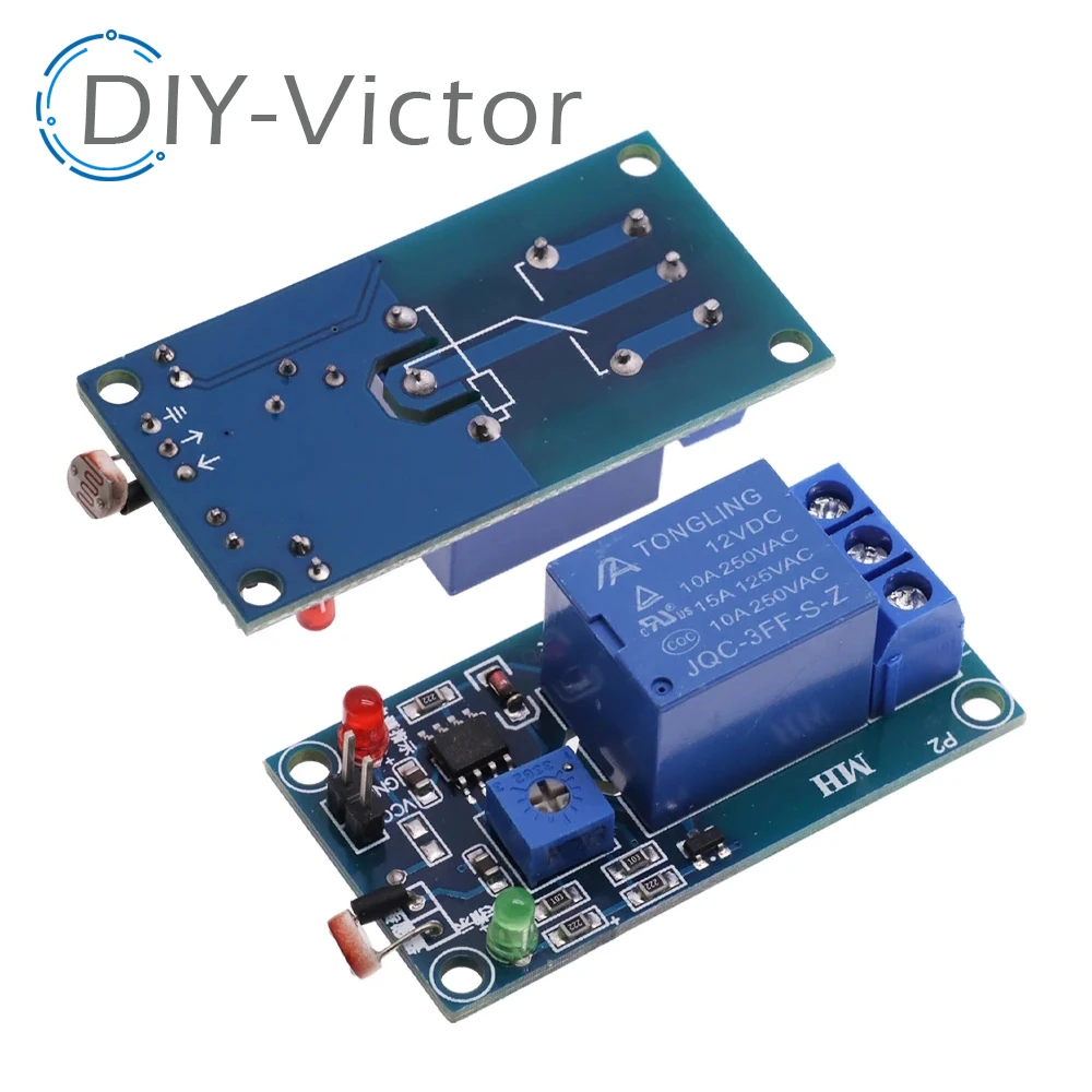 5V 12V Light Photoswitch Sensor Switch LDR Photoresistor Relay Module Light Detection Photosensitive Sensor Board For Arduino