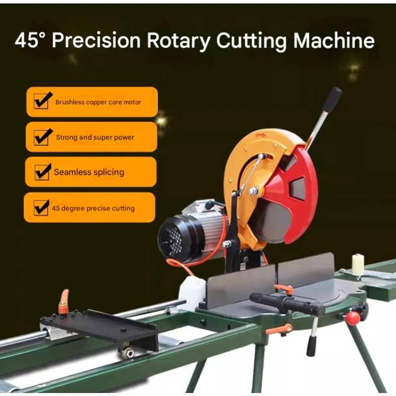 High Precision Aluminum Cutting Saw 12 Inch High Precision Rotary Table For Aluminum Profile 45 90 Degree Multi Angle Miter Saw