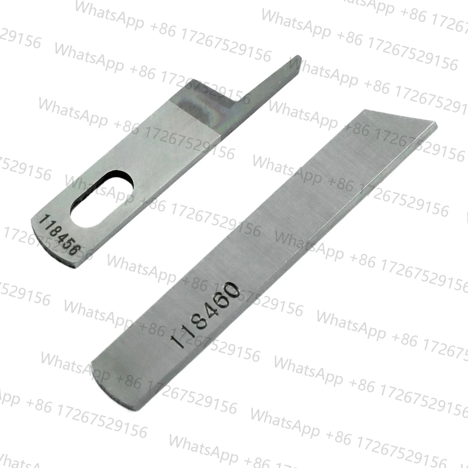 118-45609 + 118-46003 Upper and Lower Knife Fits JUKI MO-3604, MO-3904, MO-3914 Overlock Sewing Machines Blade (Pack of 10 Sets)