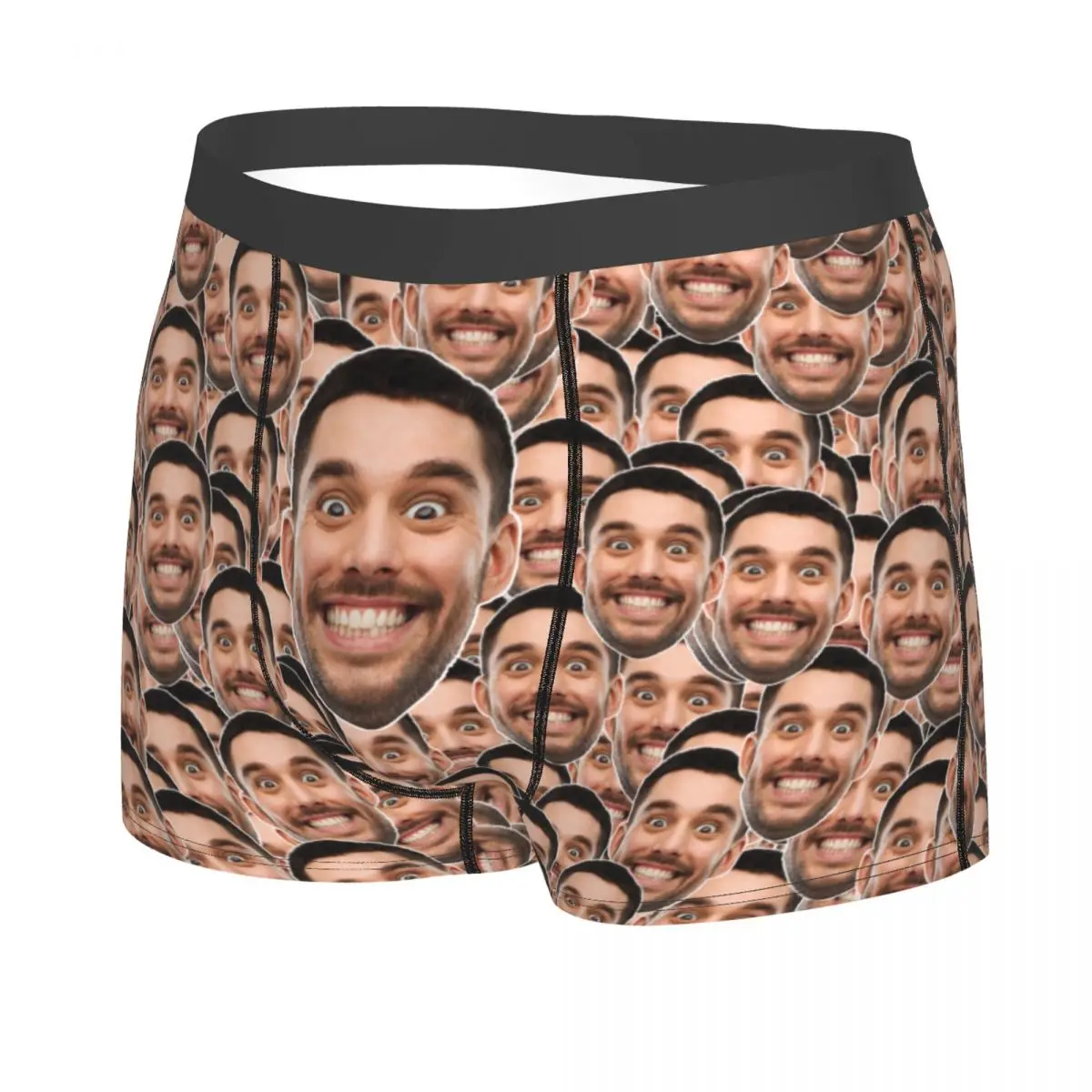 Personalisierte Gesichtsfoto-Unterwäsche, individuelle Herz-Boxershorts, individuelles Herren-Valentinstag-Geschenk für Ehemann, Jahrestagsgeschenk für Papa