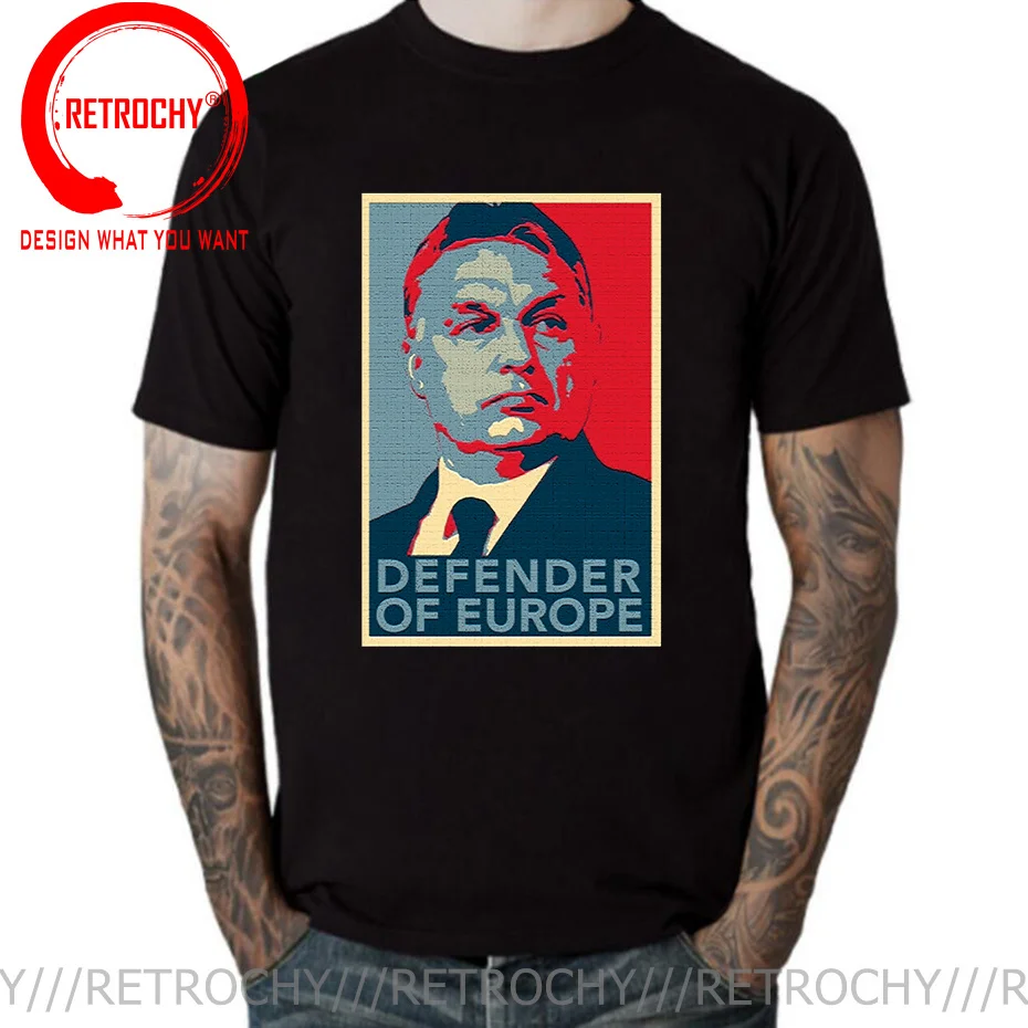 Viktor Orbn Orban Hope Tops Tees Shirt Defender Of Europe T Shirt for Men Hungarian Prime Minister Hungary T-Shirt for male Tees