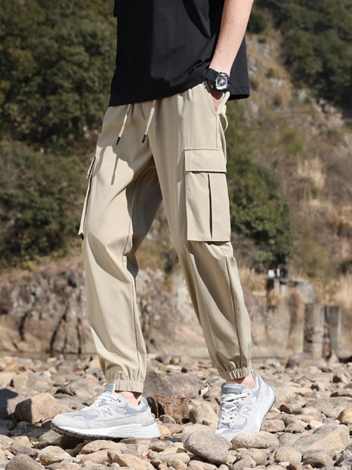

DWR Water-Resistant Men's Outdoor Workwear Casual Trousers Spring 2024 Faion Urban Sle Straight Leg Long Pants Commute