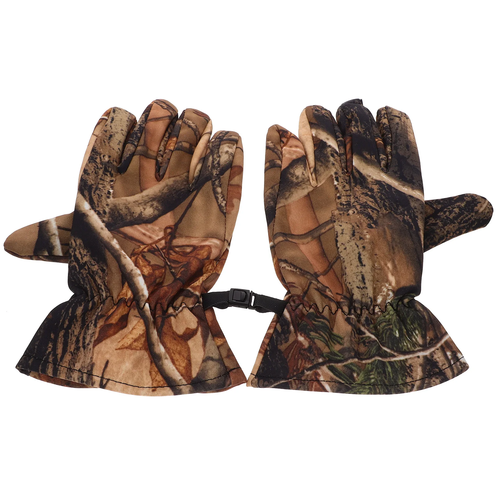 Hunting Gloves Gear Windproof Non-slip Warm Polar Fleece Outdoor Camouflage Waterproof Lightweight Solid