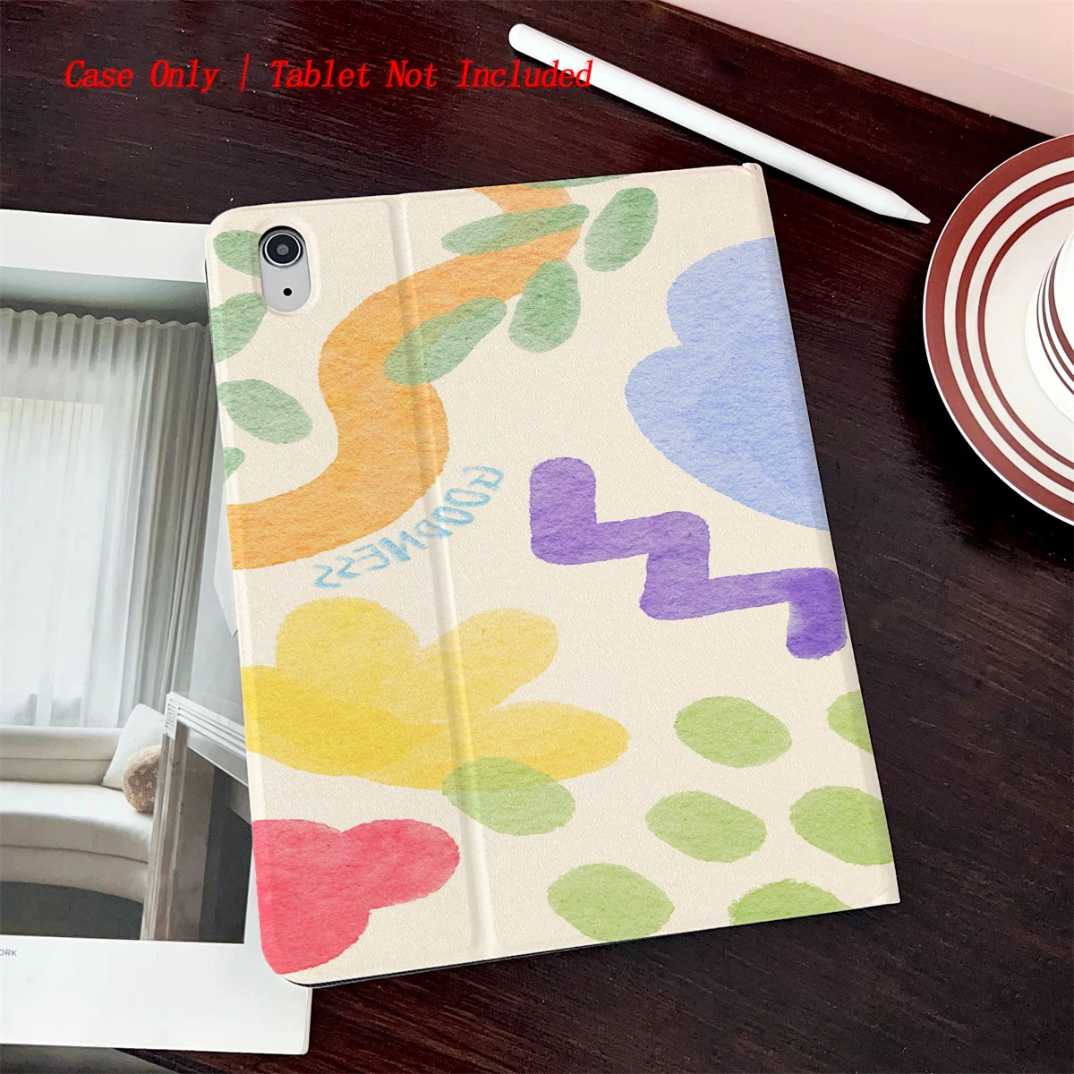 طباعة بنمط كرتوني لطيف 2025 - مناسبة لحافظات أجهزة Apple اللوحية المتعددة لأجهزة iPad/iPad pro/iPad air/iPad mini