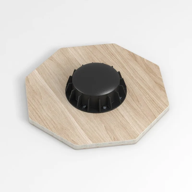Adults Wooden Octagonal Balance Board Home Fitness for Core Rehabilitation Yoga Sensory Integration Body Stability Balance