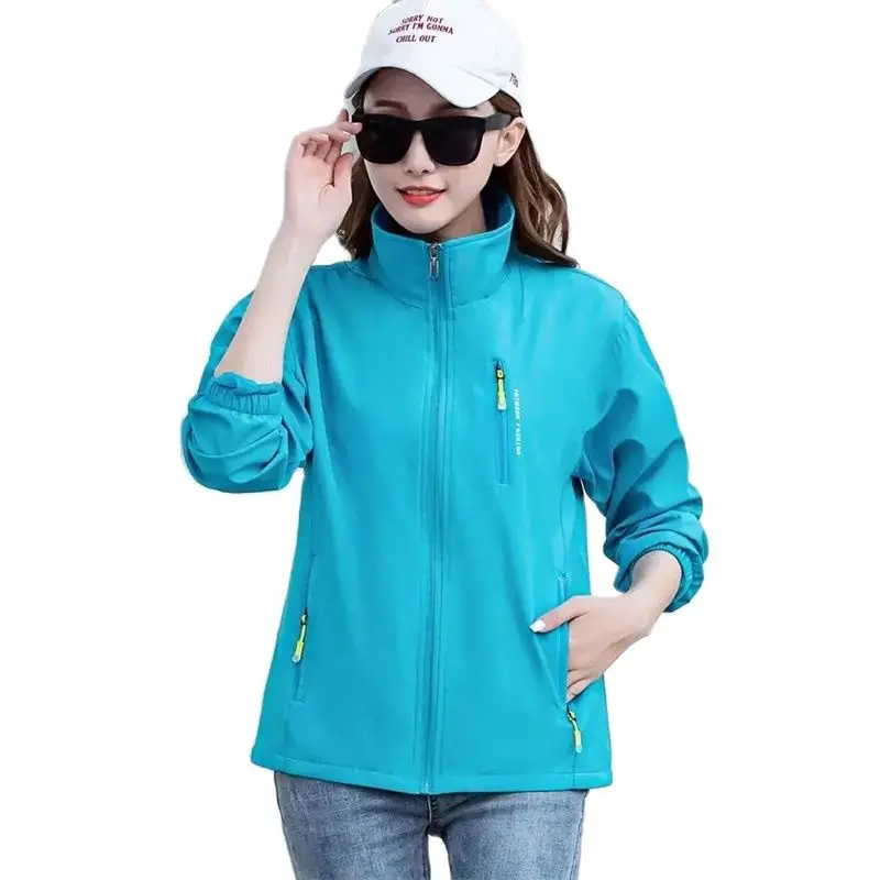 

5XL 2023 New Women Jacket Spring Casual Outdoor Sports Jackets Female Jackets Tops Women's Windbreaker Workwear With Lined