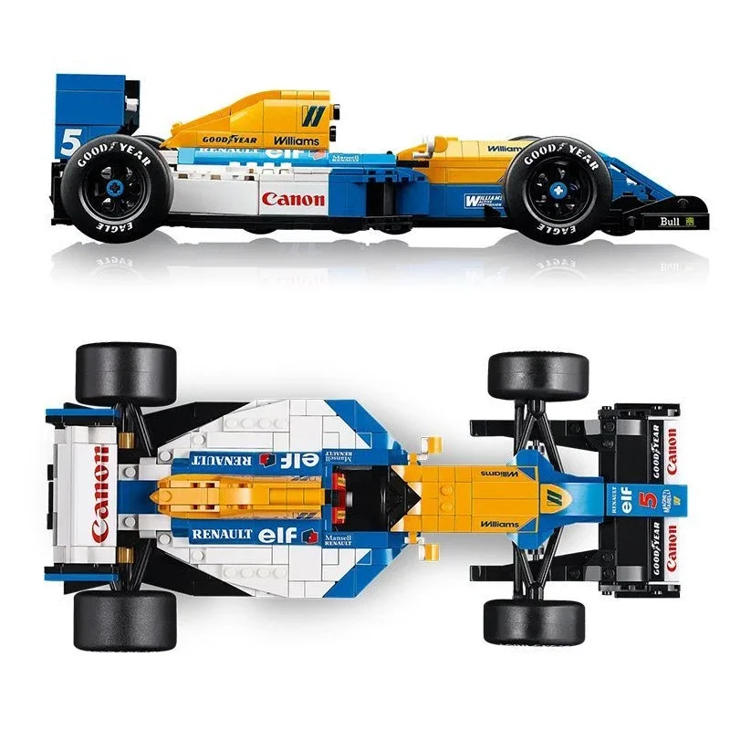 

14 + Williams Racing FW14B и Nigel Mansell 10330 10353 Механические групповые кирпичи в сборе Модель игрушки для взрослых Подарочная коллекция Декор