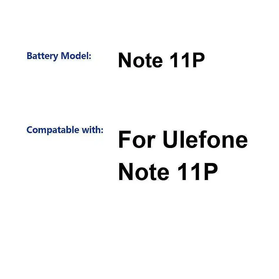 4400Mah Lightweight Reliable Replacement For Ulefone Note 11P Mobile Phone Battery