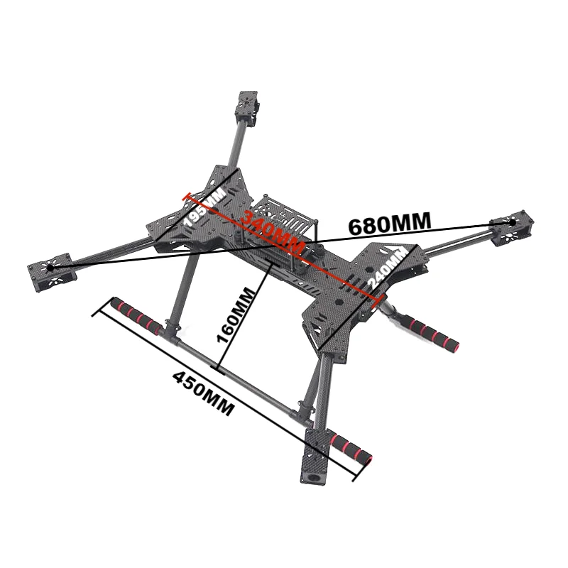 

НОВЫЙ ZD680 PIXHAWK2.4.8 M8N, полностью углеродное волокно, шестиротор, складной рычаг, комплект рамы для гексакоптера для вертолета с несъемным шасси