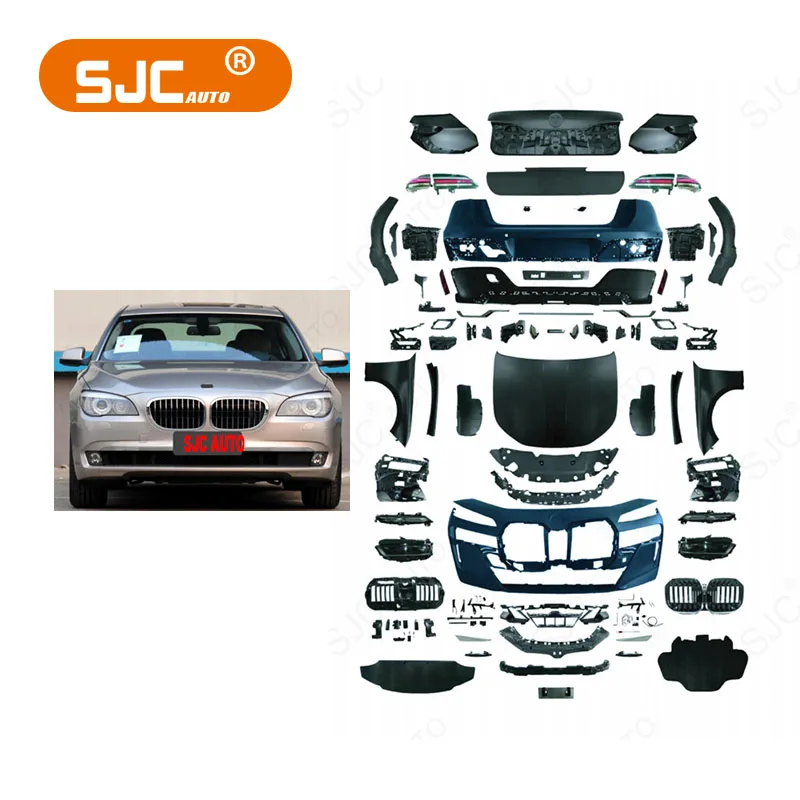 

SJC Modified Front Rear Bumpers Car Accessories Body Kit for BMW 7 Series F02 2009-2015 to G70 2023 New Style M Sport Body Kits