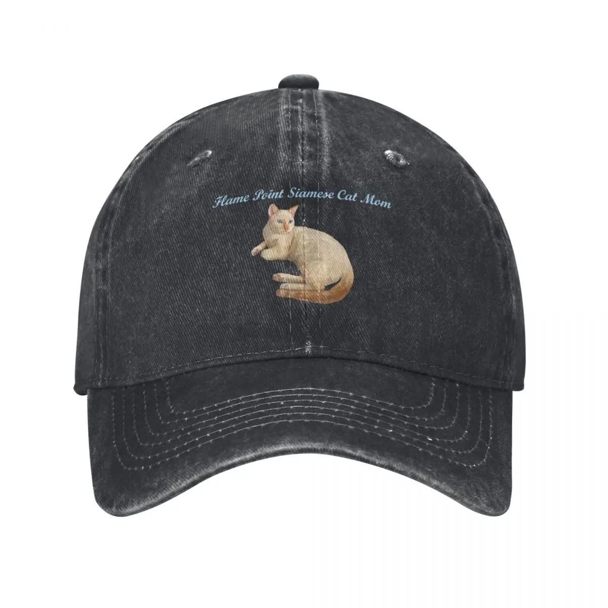Flame Point Siamese Cat Mom Baseball Cap Custom Cap Beach Outing fashionable designer cap Men's Baseball Women's
