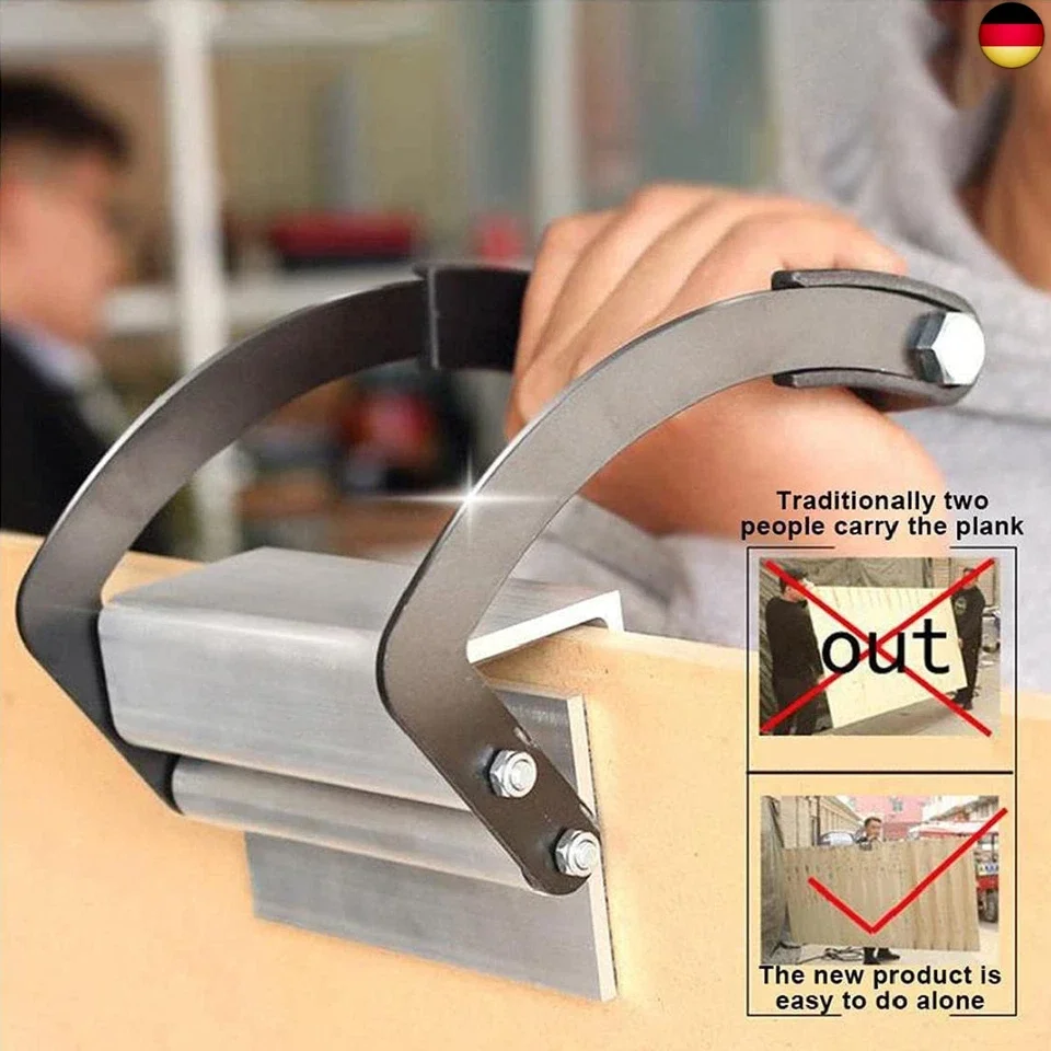 Herramienta para transportar paneles de alta resistencia, elevación y movimiento sin esfuerzo para materiales de láminas grandes para madera contrachapada y paneles de yeso